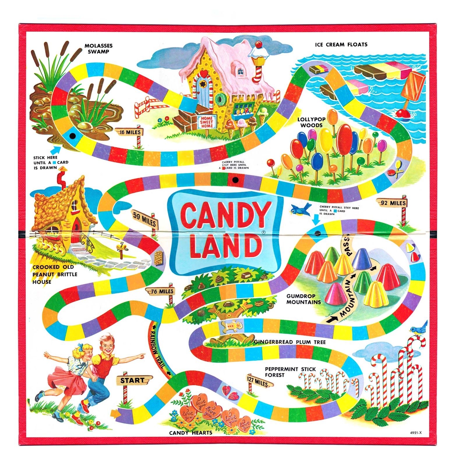 Contemporary Manufacture NEW FREE & FAST Shipping Candy Land Game Regarding Blank Candyland Template